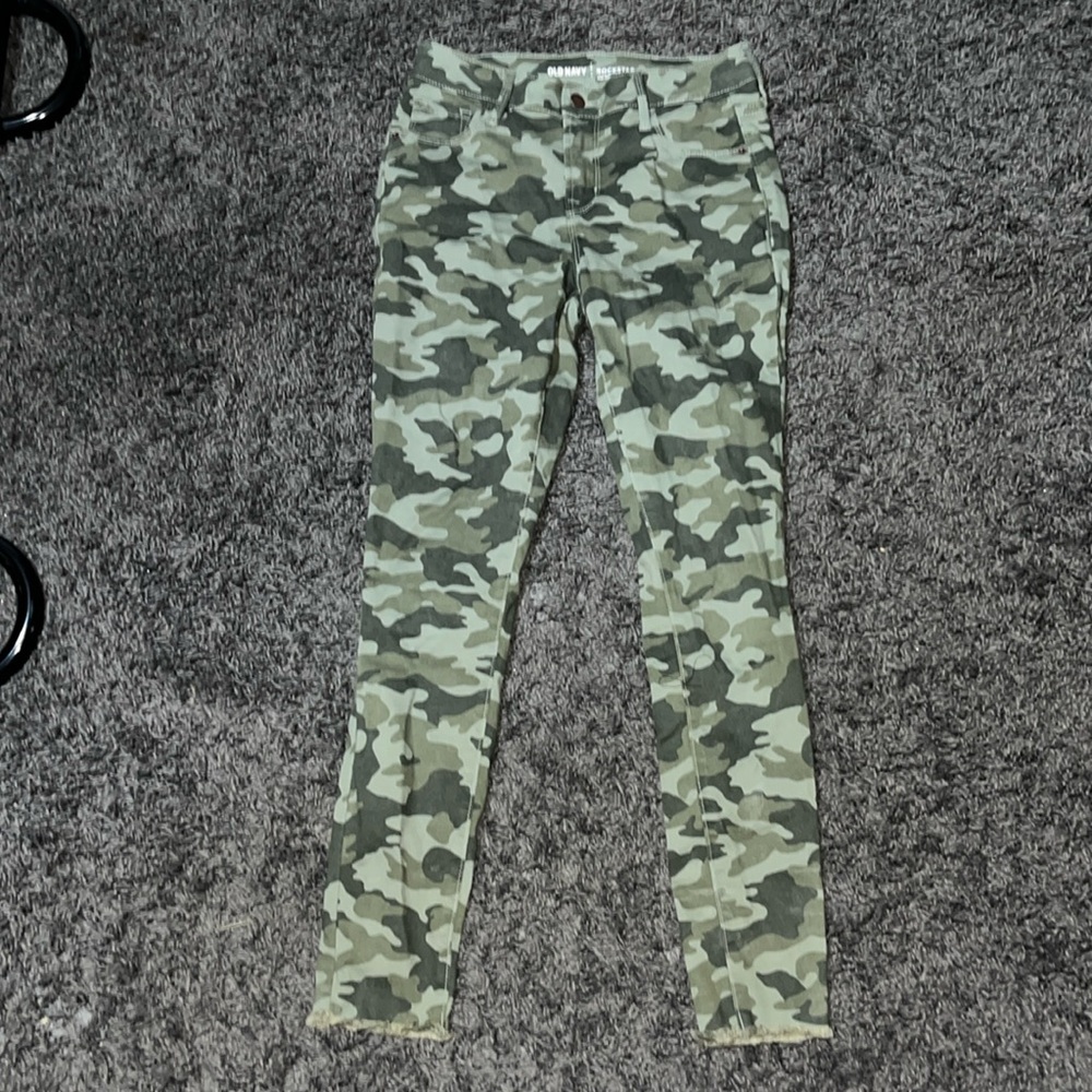 Camo rockstar skinny jeans
